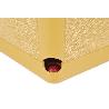 MACETA O MACETERO GAMA TEXTIL CUADRADA COLOR MOSTAZA PP 238 X 238 X 240 MM 9 L VENTA UNITARIA