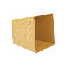 MACETA O MACETERO GAMA TEXTIL CUADRADA COLOR MOSTAZA PP 238 X 238 X 240 MM 9 L VENTA UNITARIA