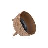 MACETA CON PATAS Y FILTRO DE DRENAJE COLOR MARRÓN WPC Ø 243 X 200 MM 5,1 L VENTA UNITARIA