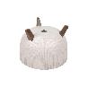 MACETA CON PATAS Y FILTRO DE DRENAJE COLOR BLANCO WPC Ø 290 X 230 MM 9,3 L VENTA UNITARIA