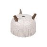 MACETA CON PATAS Y FILTRO DE DRENAJE COLOR BLANCO WPC Ø 330 X 234  MM 12,4 L VENTA UNITARIA