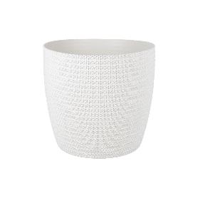 MACETA O MACETERO TRENZADA COLOR BEIGE PP Ø 359 X 315 MM 26.5 L VENTA UNITARIA