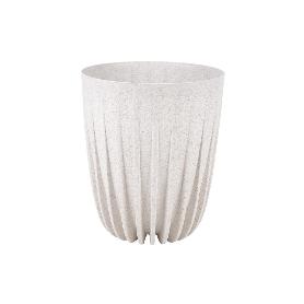 MACETA CON FILTRO DE DRENAJE A RAYAS COLOR BLANCO WPC Ø 390 X 463 MM 39,6 L VENTA UNITARIA