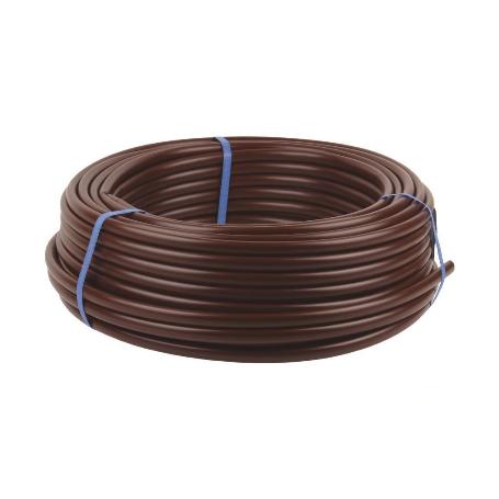 TUBO 25M RIEGO GOTEO MARRON (SIN GOTEROS) Ø16MM
