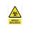 SEÑAL POLIESTIRENO 420X297 MM. RIESGO BIOLÓGICO