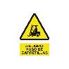 SEÑAL POLIESTIRENO  210X148MM. ¡PELIGRO! PASO DE CARRETILLAS