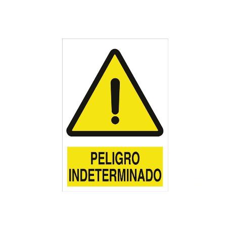 SEÑAL POLIESTIRENO 420X297MM. PELIGRO INDETERMINADO