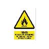 SEÑAL POLIESTIRENO 297X210MM. ATENCIÓN, NO ENCENDER FUEGO, LLAMAS O CHISPAS