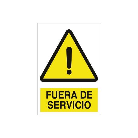 SEÑAL POLIESTIRENO 420X29MM. FUERA DE SERVICIO
