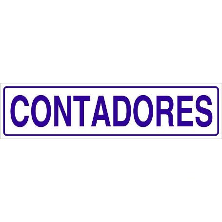 SEÑAL GLASSPACK ADHESIVA 250X62MM. CONTADORES