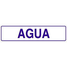 SEÑAL GLASSPACK ADHESIVA 250X62MM. AGUA
