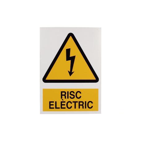 SEÑAL POLIESTIRENO 297X210 MM RISK ELECTTRIC