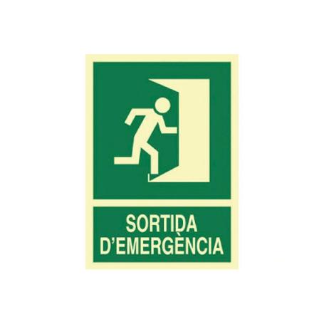 SEÑAL LUMINISCENTE 297X210MM. SORTIDA DEMERGÈNCIA