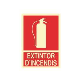 SEÑAL LUMINISCENTE 297X210MM. EXTINTOR DINCENDIS