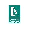 SEÑAL LUMINISCENTE 210X148MM. SALIDA DE EMERGENCIA TEXTO
