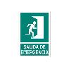 SEÑAL LUMINISCENTE 210X148MM. SALIDA DE EMERGENCIA TEXTO