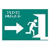 SEÑAL LUMINISCENTE 420X297MM. SALIDA EMERGENCIA DERECHA TEXTO