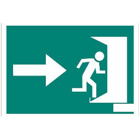 SEÑAL LUMINISCENTE 210X148MM. SALIDA EMERGENCIA DERECHA
