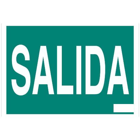SEÑAL ADHESIVA 210X148MM. SEÑAL SALIDA