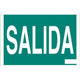 SEÑAL ADHESIVA 297X210MM. SEÑAL SALIDA
