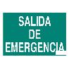 SEÑAL LUMINISCENTE 420X297MM. SALIDA DE EMERGENCIA TEXTO
