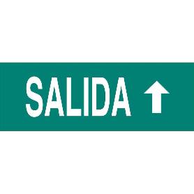 SEÑAL LUMINISCENTE 400X100MM. SEÑAL SALIDA ARRIBA