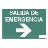 SEÑAL LUMINISCENTE 297X210MM. SALIDA DE EMERGENCIA TEXTO