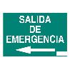 SEÑAL LUMINISCENTE 420X297MM. SALIDA DE EMERGENCIA TEXTO