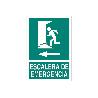 SEÑAL LUMINISCENTE 210X148MM ESCALERA DE EMERGENCIA