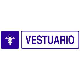 SEÑAL GLASSPACK ADHESIVA 175X45MM. VESTUARIO