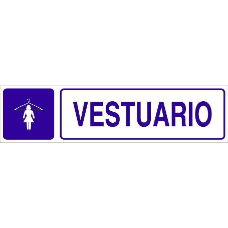 SEÑAL GLASSPACK ADHESIVA 175X45MM. VESTUARIO