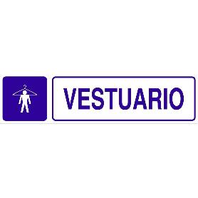 SEÑAL GLASSPACK ADHESIVA 250X62MM. VESTUARIO