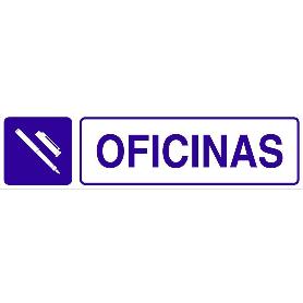 SEÑAL GLASSPACK ADHESIVA 175X45MM. OFICINAS