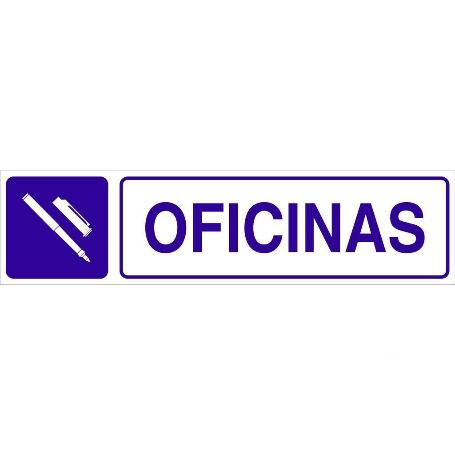 SEÑAL GLASSPACK ADHESIVA 175X45MM. OFICINAS