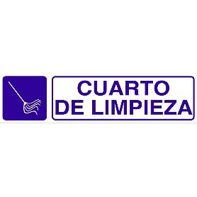 SEÑAL GLASSPACK ADHESIVA 175X45MM. CUARTO DE LIMPIEZA