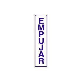 SEÑAL GLASSPACK ADHESIVA 250X62MM. EMPUJAR