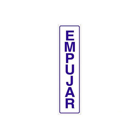 SEÑAL GLASSPACK ADHESIVA 250X62MM. EMPUJAR
