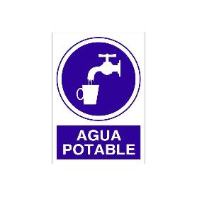SEÑAL POLIESTIRENO 210X148MM. AGUA POTABLE