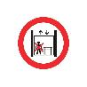 SEÑAL POLIESTIRENO 420X297MM. PROHIBIDO PERSONAS Y CARGAS