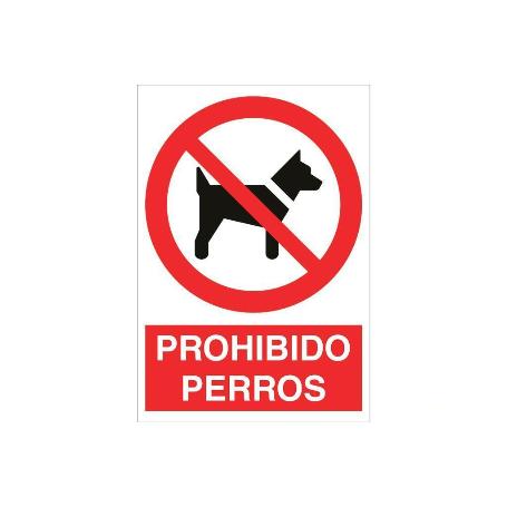 SEÑAL POLIESTIRENO 420X297MM. PROHIBIDO PERROS