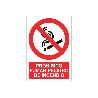 SEÑAL POLIESTIRENO 210X148MM. PROHIBIDO FUMAR PELIGRO DE INCENDIO