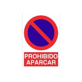 SEÑAL ADHESIVA 297X210MM. PROHIBIDO APARCAR