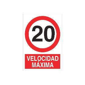 SEÑAL POLIESTIRENO 420X297MM. VELOCIDAD MÁXIMA