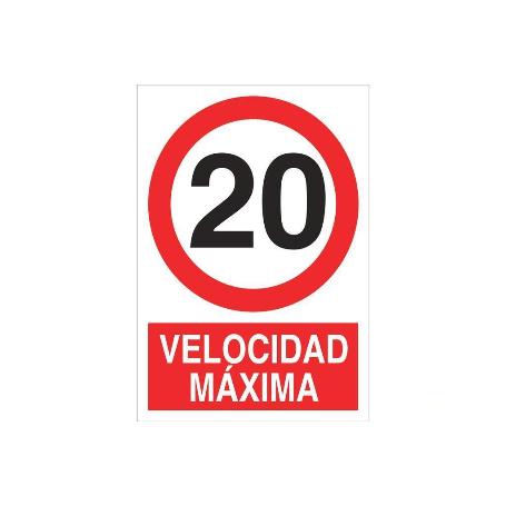 SEÑAL POLIESTIRENO 420X297MM. VELOCIDAD MÁXIMA
