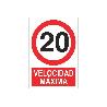 SEÑAL POLIESTIRENO 420X297MM. VELOCIDAD MÁXIMA