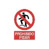 SEÑAL POLIESTIRENO 420X297MM. PROHIBIDO PISAR
