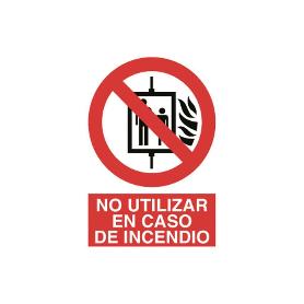 SEÑAL POLIESTIRENO 297X210MM. PROHIBIDO USAR EN INCENDIOS