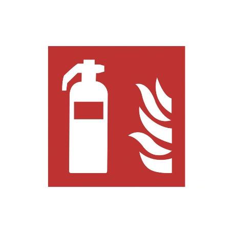 SEÑAL LUMINISCENTE 210X210MM. EXTINTOR DE INCENDIOS PICTOGRAMA