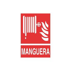 SEÑAL LUMINISCENTE 210X148MM MANGUERAS DE COMPRESOR