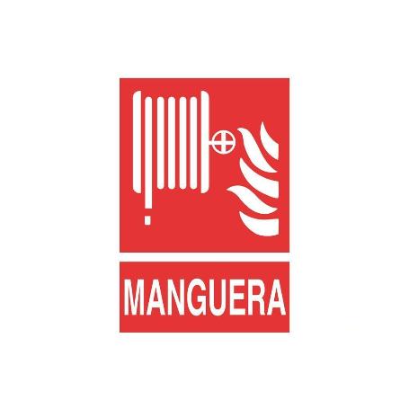SEÑAL LUMINISCENTE 210X148MM MANGUERAS DE COMPRESOR